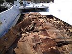Before photo -- Boat deck completely rotted and all plywood delaminated.