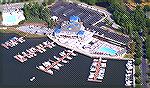 Aerial view of new Ocean Pines, Maryland Yacht Club.