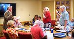 OPA attorney Joe Moore (left) swears in new OPA board members Pat Renaud (center) and Dave Stevens (right).