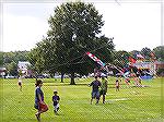 Kite Day in Ocean Pines. Youngsters make and fly their own kites. 8/16/2014.