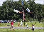 Kite Day in Ocean Pines. Youngsters make and fly their own kites. 8/16/2014.