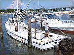 First woman to enter boat docking contest at Deal Island, Md.