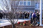 January 10, 2015.
It was a wonderful day to raise the first flag at the Ocean Pines Yacht Club! This flag has flown 3 times, the first time at the American Cemetery at Normandy in Sept 6, 2004. It wa