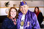 January 10, 2015.
It was a wonderful day to raise the first flag at the Ocean Pines Yacht Club! This flag has flown 3 times, the first time at the American Cemetery at Normandy in Sept 6, 2004. It wa