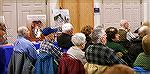 Part of the crowd at Worcester County Commissioner Chip Bertino's first Town Hall Meeting at the Ocean Pines Library on 2/21/2015.
Look closely at the table displays. Check out award-winning voluntee