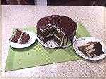 Chocolate Coffee Cake with Coffee Butter Cream Frosting and Chocolate Ganache