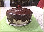 Chocolate Coffee Cake with Coffee Butter Cream Frosting and Chocolate Ganache