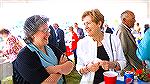 Special event to celebrate the 10-Year Anniversary of the Worcester County Veterans Memorial at Ocean Pines on 5/23/2015. Susan Bertino (left) and Jeanette Reynolds.