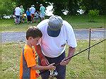 Learning to cast at Teach A kid to Fish.