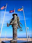 Ocean City, Maryland walkabout on November 6, 2015. Fireman Memorial.