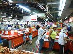 The famous Robert Wholeys Seafood in Pittsburgh, Pa. Note Maryland crabs in foreground.