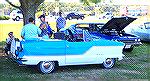 A classic Nash Metropolitan entered in the Ocean Pines Chamber of Commerce Car show 2016.