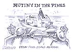 Cartoon by Jim Adcock for the Bayside Gazette Sept. 1, 2016. Titled "Mutiny in the Pines"