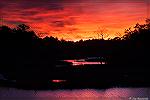 Sunset on Manklin Creek in Ocean Pines. 1/12/2017.