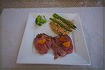 Leg of Lamb with asparagus risotto