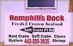 Hemphill's Dock Sign - Bishopville, MD
