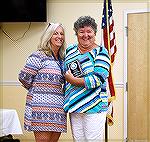 Carol Ludwig, right, is the 2017 recipient of the Sam Wilkinson Volunteer of the Year Award from the Ocean Pines Recreation & Parks Department.