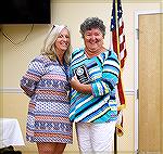 Carol Ludwig, right, is the 2017 recipient of the Sam Wilkinson Volunteer of the Year Award from the Ocean Pines Recreation & Parks Department.