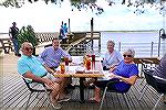 Left to right - Andy Bosco, Joe Reynolds, Jeanette Reynolds, Marietta Bosco at Cap's On the Water near Saint Augustine, Florida, Andy is a past OPA Board member now living in Florida.