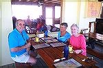 Left to right, Andy Bosco, Olga Schmidt, Jeanette Reynolds. Lunch on the beach in Saint Augustine. Andy is a former OPA board member. Olga and husband Jerry Schmidt (deceased) lived in OP for quite a 