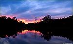 View of Sunset on Manklin Creek from our deck. November 25, 2017.