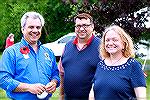 Memorial Day 2018 at the Worcester County Veterans Memorial at Ocean Pines. Left to right -- County Commissioner Chip Bertino, GM John Bailey, Meredith Bailey.