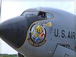 Lt. Col Jack Barnes III brings the KC-135 refueling tanker to a stop after his last flight completing his 26 years of retirement from the Pittsburgh Air National Guard.