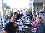 Barnes family enjoys dinner at the Yacht Club.