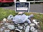 Steve Tuttle Election sign seen in The Pines