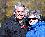 County Commissioner Chip Bertino and his wife Susan.