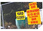 yard closed