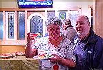 Carol and Jack Ludwig at appreciation party for volunteers helping the Worcester County Veterans Memorial at Ocean Pines hosted by Denovo's Trattoria.