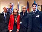 Ocean City Career Firefighters Duane Phillips, Christopher Brown, Ryan Whittington and Christopher Tyson visited Annapolis on the opening day of the 441st session of the Maryland General Assembly.