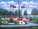 Prints of my painting "Veterans Memorial at Ocean Pines 2020" are now available online at www.AdcockStudio.com. and soon at he Pine'eer Artisan Shop in White Horse Park.
Matted to 8 x 10 these prints