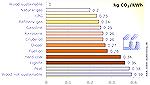 In the absence of requirements for reforestation -- the wood burned in power plants is called non-sustainable. Note the heavy CO2 emissions for Wood non-sustainable, compared to KWH of power produced.