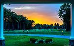 Sunset view when leaving the Ocean Pines Golf Club on the evening of July 13, 2021.