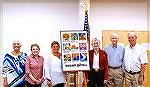 Members of the Ocean Pines History Panel pose after their very successful event at the Assateague Room on 10/10/2021. 
From left to Right:
Sharyn O'Hare, Gloria Richards, Jenny Cropper Rhines, Alta 