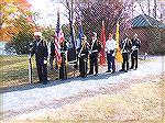 The Color Guard representing several Local American Legion Posts.