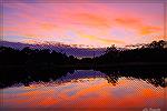 Sunset on Manklin Creek November 16, 2021.