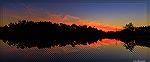 Sunset on Manklin Creek on November 30, 2021.
