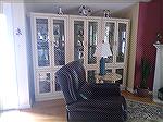 The 3 display cabinets measure 71/2' wide. The cabinets have lights and mirrors in the back, They are being sold together. The price is $300 for all three. 
Please call me if interested. 
Virginia M