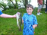 Logan Lawson shows he listened well to all the advice hauling in this Largemouth Bass.