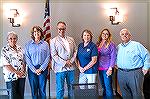 Candidates for the 2022 OPA Board of Directors election from left to right in ballot order: Paula Gray, Amy Peck, Stuart Lakernick, Monica Rakowski, Josette Wheatley, Stephen Jacobs