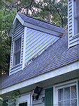 Hole in the upstairs dormer 