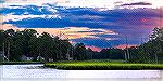 View across Manklin Creek on the evening of 8/2/2022. 