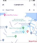 Google Maps shows Ocean Pines Skatepark. Evening of Nov 25, 2022. 