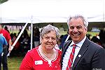 Ocean Pines. Memorial Day 2023.
Worcester County Veterans Memorial at Ocean Pines Foundation president Marie Gilmore and Worcester County Commissioners president Chip Bertino pose for a portrait just