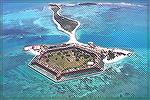 Fort Jefferson on Garden Key in the Dry Tortugas National Park. 70 miles west of Key West.