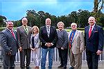 Ocean Pines Association Board of Directors 2023/2024.
Left to right:
John Latham, Secretary; Stuart Lakernick, Vice-President; Elaine Brady; Rick Farr, President; Monica Raakowski, Treasurer; Steve 