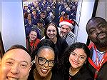 Captain Jack Barnes III, with Santa Hat, shares Christmas with his Southwest crew and passengers. Jack will be celebrating with his family on the 27th. 